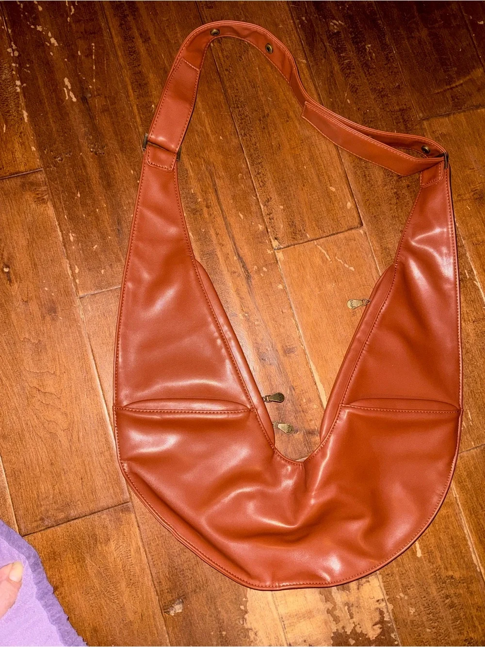 Women’s Sash Crescent Shoulder Bag in Brown